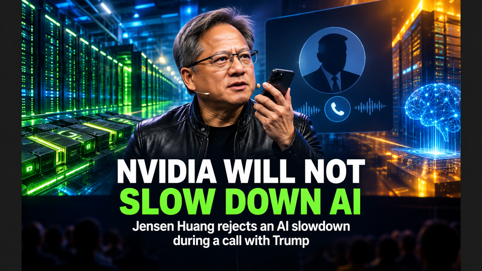 Jensen Huang Says Nvidia Will Not Allow an AI Slowdown generatedimage 1789486144584